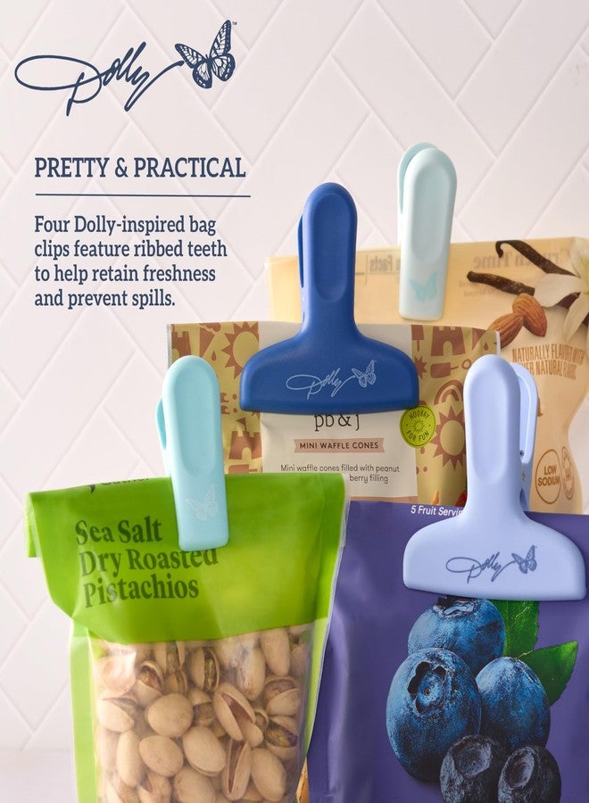 Dolly Parton Bag Clips- Magnetic Kitchen Clips for Chips, Snacks, Books and Notes - BPA-Free Plastic, Decorative Food Storage Clips, Set of 6 - Image 3
